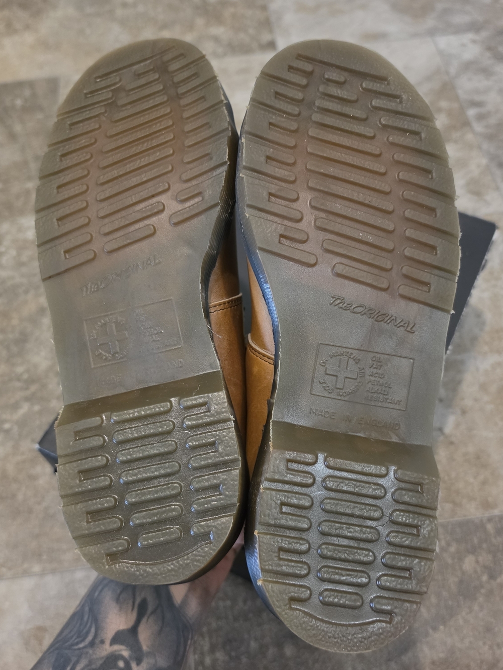 Vintage Dr. Martens Made in England Steel Toe Mary Jane Shoes - UK 7 / US 9 - Picture 5 of 9